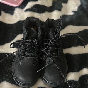 Timberland Kids Black Lace-Up Boots